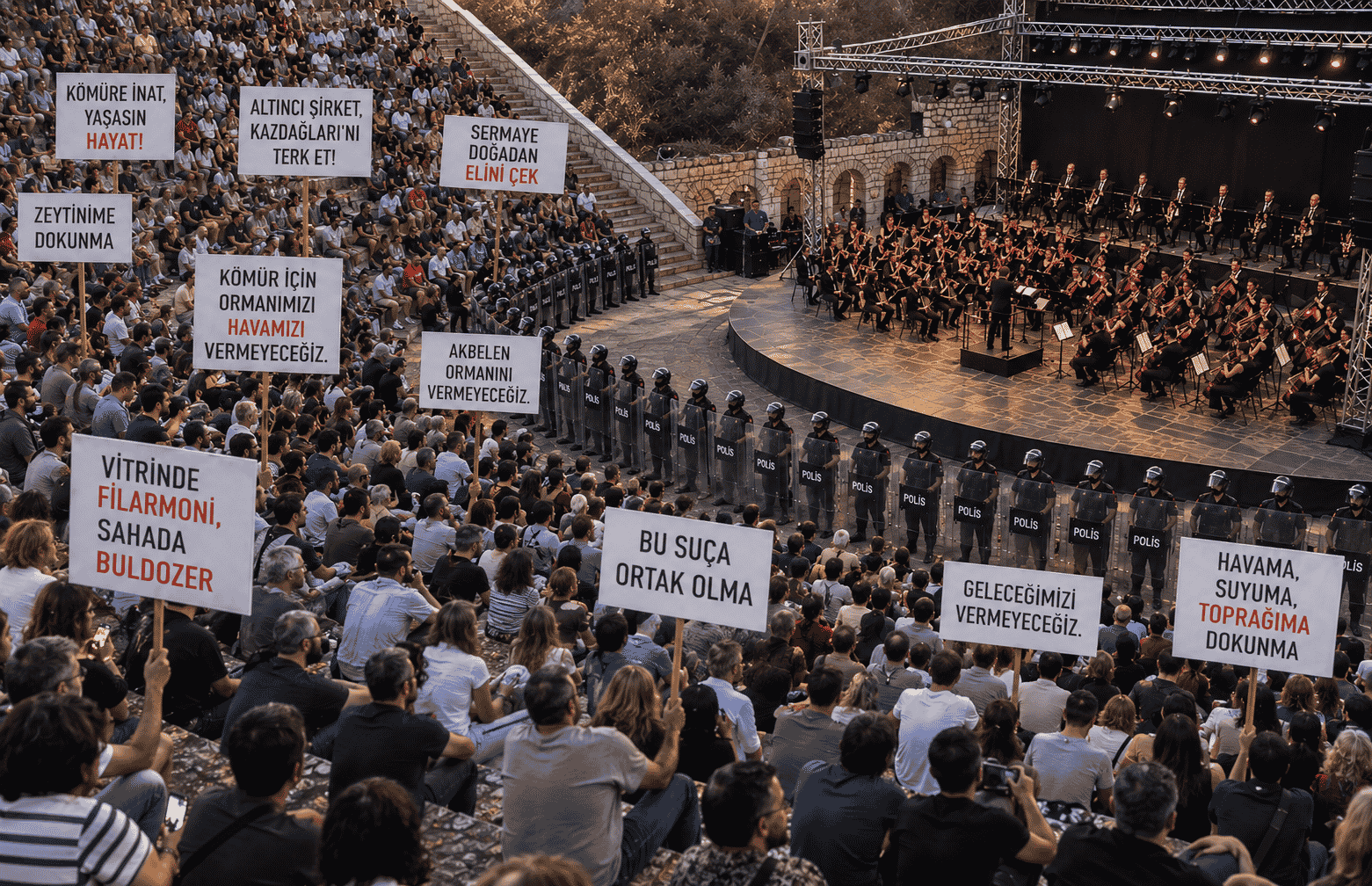 Filarmoni Sustuğunda Değil, Buldozer Durduğunda